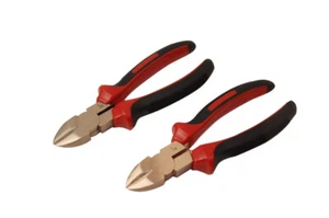 Non-Sparking Sparkproof 8" Diagonal Cutting Pliers Be-Cu Copper/ Al-Br Brass - Picture 1 of 5