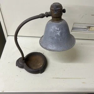 Vintage Metal Desk Lamp antique bankers lamp industrial light Steampunk - Picture 1 of 4
