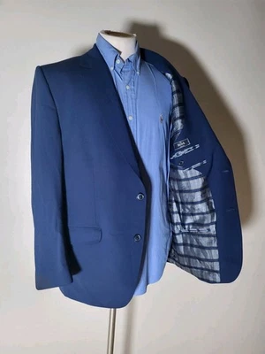 Blazer Chaqueta Deportiva Abrigo Giovanni Bespoke 44R Azul Lana Reda Ligero Elástico Foto 1 de 4