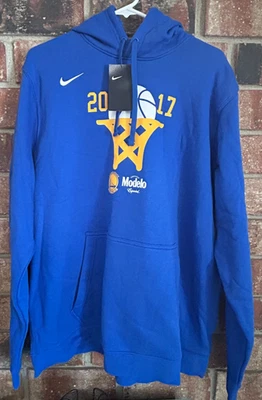 Nuevo Modelo Golden State Warriors Nike Sudadera con Capucha 2017 Champions Azul XL Foto 1 de 4