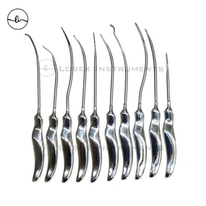 Plastic Surgery Brow & Face Lift Scalp Elevator Set 10 Pcs Lobex Instruments - Picture 1 of 3