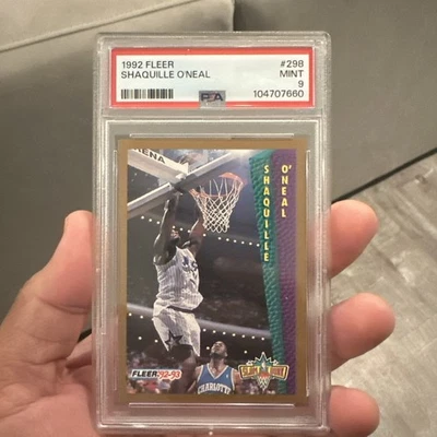1992-93 Fleer - Slam Dunk No298 Шакил О'Нил (RC) дебютант HOF PSA 9 Magic🔥 - Изображение 1 из 2