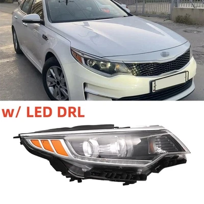 Conjunto de faros para Kia Optima 2016 2017 2018 lado derecho del pasajero con LED DRL Foto 1 de 4