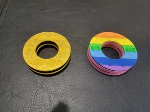 GT Wings BMX Custom Die-Cut Doughnuts Gold & Multicolor Mix & Match Colors. - Picture 1 of 1