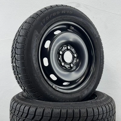 Original Mini F55 F56 F57 15 Zoll Stahlfelgen Winterräder 7mm RDKS - Bild 1 von 4