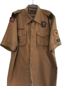 Boy Scout BSA Uniform Performance Shirt Vented Back Quick Dry Mens Size Large - Picture 1 of 5