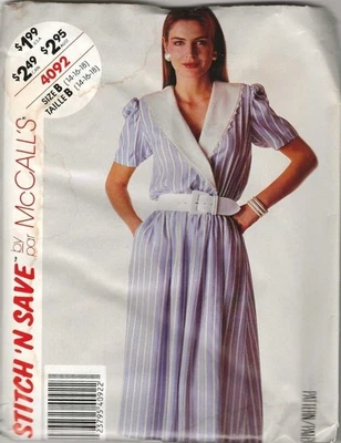Pattern McCall's Sewing Misses' Dress Sizes 14-18 VINTAGE 80s NEW - Image 1 of 2
