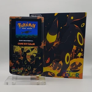 Laminated OLED Screen - Umbreon Game Boy Color w/ Case - New Speaker, Recapped - Picture 1 of 10