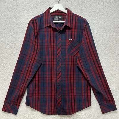 Camisa ZOO YORK IRROAKABLE Para Hombre Tartán A Cuadros Manga Larga Con Botones Talla L Foto 1 de 4