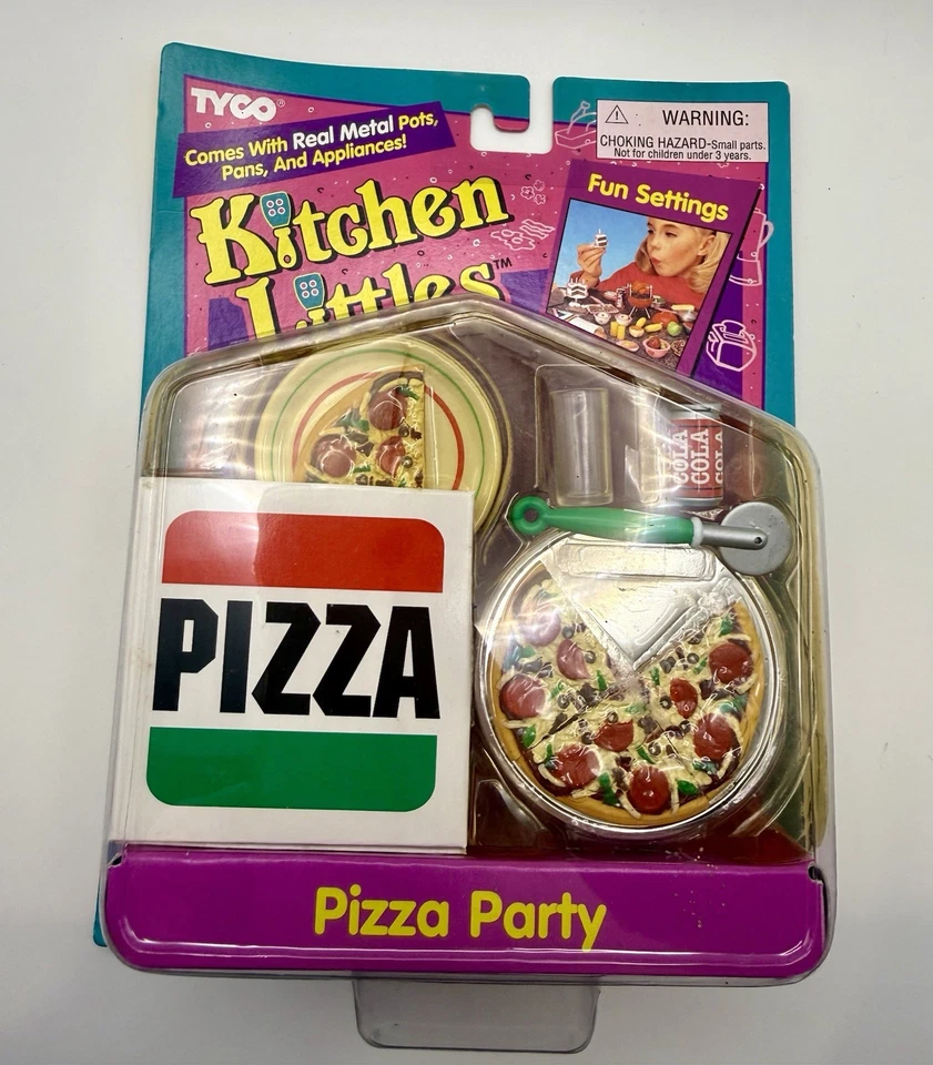 Tyco Kitchen Littles Pizza Party Set Barbie NUEVO Sellado de Fábrica 1995 Foto 1 de 4