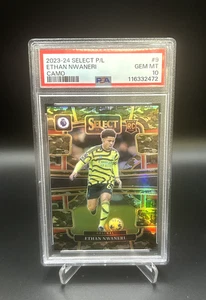 2023-24 Panini Select Premier League Ethan Nwaneri Camo /175 PSA 10 #9 Rookie - Picture 1 of 2