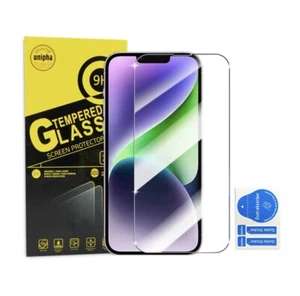 Pack de 3 protections d'écran universelles en verre trempé unipha iPhone 15 Pro - Photo 1 sur 5