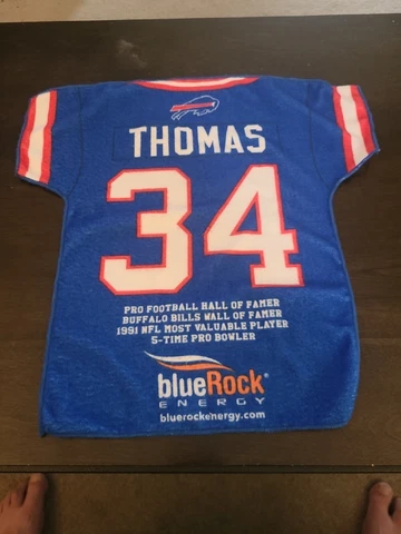 2018 Retirement Ceremony Buffalo Bills Thurman Thomas Jersey Towel SGA HOF Cover