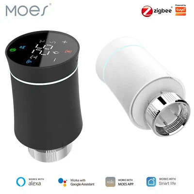 MOES Smart Heizkörperventil Thermostat Alexa Google APP Erfordert ZigBee Hub - Bild 1 von 4