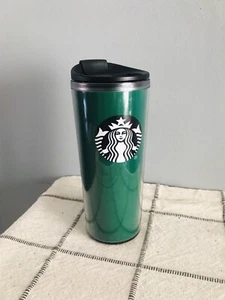 Starbucks Travel Tumbler 16 oz in Solid Green with Mermaid Logo from 2017 Coffee - Picture 1 of 8