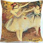 Degas Ballet Dancers 33Cm 13" Lined Belgian Tapestry Cushion Cover + Zip, 01740
