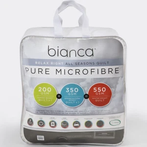 Bianca Relax Right Pure Microfibre Clip Together Four Seasons Quilt - Picture 1 of 4