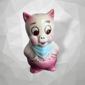 Vintage Porky Pig Salt / Pepper Shaker - 5.5 Inches Tall Vtg Retro Ceramic - Picture 1 of 5