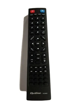 NEW Geniune Quasar Remote Control, model: RC3040Q for TVs: 2Q4201U, SQ5501U - Image 1 of 4