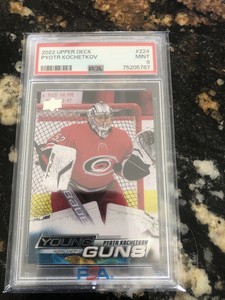 Upper Deck 2022-23 Series 1 Young Guns #224 Pyotr Kochetkov PSA 9