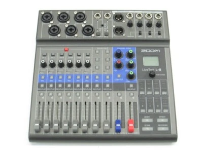 ZOOM LiveTrak L-8 8ch Live Podcast Digital Mixer Recorder - Image 1 of 3