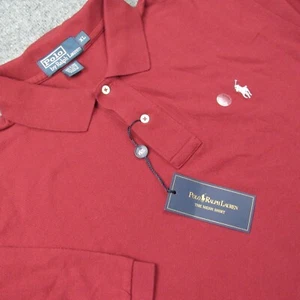Polo Ralph Lauren Hemd Herren Extra Large Polo Dunkelrot Vollblut The Mesh Shir - Bild 1 von 12