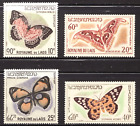 1965 Laos Sc #101-03 + C46 Airmail - Wonderful Butterflies - MNH set Cv$22.50