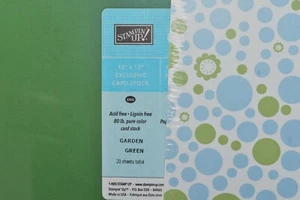 CUTIE PIE DOUBLE SIDED PAPER & GARDEN GREEN CARDSTOCK 12" X 12" NEW - Picture 1 of 11