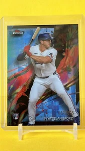 2024 Topps Finest Baseball - Common Sky Blue Refractor Wyatt Langford /325 (RC) - Picture 1 of 2