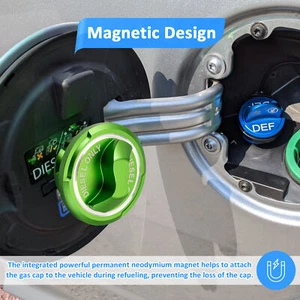 Magnetic Fuel Cap For Ram 1500 2500 3500 3.0L 6.7L 2019-2021 2022 2023 2024 - Picture 1 of 9