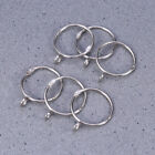  24 Pcs Curtain Clips with Rings Tieback Hooks Stainless Steel
