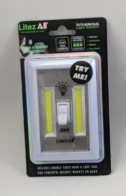 Portable Battery Operated COB LED Switch Light Cordless w/ Batteries (E7) - Image 1 of 3