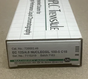Macherey-Nagel HPLC C18 Column EC 4.6 x 125 mm NUCLEOSIL 100 Å 5µm CN 720002.46 - Picture 1 of 5