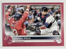 2022 Topps Update Manny Pina Mothers Day Pink Parallel US171 - 34/50