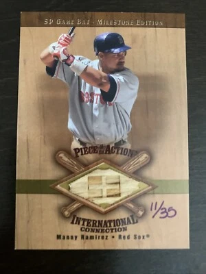 Manny RAMIREZ🔥2001 Upper Deck SP Game Bat International GOLD Bat Relic 11/35 - Image 1 of 2