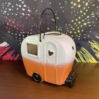 Linterna colgante o de mesa de cerámica para cámper, con candelabro votivo suspendido Foto 1 de 4