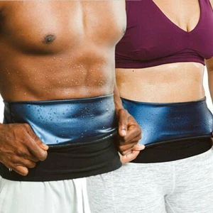 Sauna Waist Trimmer Belly Wrap Fitness Sport Sweat Band Abdominal Trainer Shaper - Picture 1 of 19