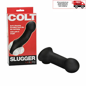 COLT Slugger Black Penis Extender Sheath Cock Sleeve Scrotum Strap Length Girth