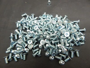6-32 x 5/16" SCREW FLAT HEAD PHILLIPS M/S UNDERCUT ZINC - BAG OF 100 SCREWS - Picture 1 of 1