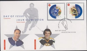 Canada- HOCKEY 1935e-f  FDC All-Stars Kelly, Esposito - Picture 1 of 1