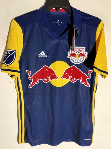 Adidas MLS Jersey New York Red Bulls Team Navy sz S Cover