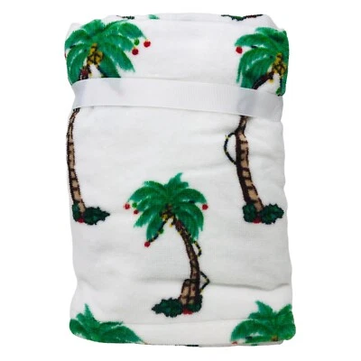 Tommy Bahama Home Hula Days Set of 2 Christmas Hand Towels Palm Trees Print - Image 1 of 2