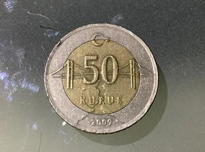 Turkey Turkiye 50 Kurus 2009 Circulated - Picture 1 of 2