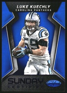 2016 Certified Sunday Certified Mirror Blue #25 Luke Kuechly /50