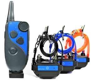 GROOVYPETS Waterproof Rechargeable 650 Yard Remote 3 Dog Training Shock Collar - Picture 1 of 5