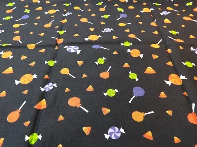 Halloween Cotton Fabric - Halloween Candy - 1/2 Yard - H-329-J - Image 1 of 4