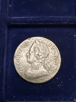 BRITAIN 1751 Half Penny George II American Colonies Era Large Copper Coin XXK - Image 1 of 2