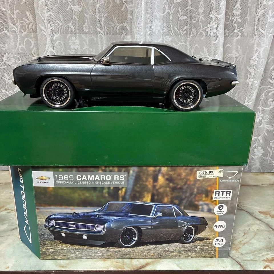 VATERRA 1969 CAMARO RS coche radiocontrolado negro sin usar Japón envío gratuito Foto 1 de 4