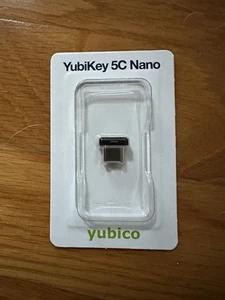YubiKey 5C Nano Two Factor Authentication Security Key NEW-UNUSED - Photo 1/2