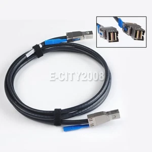 Câble SAS externe haute vitesse Dell GYK61 Mini SFF-8644 vers SFF-8644 HD 1/2 M - Photo 1/20